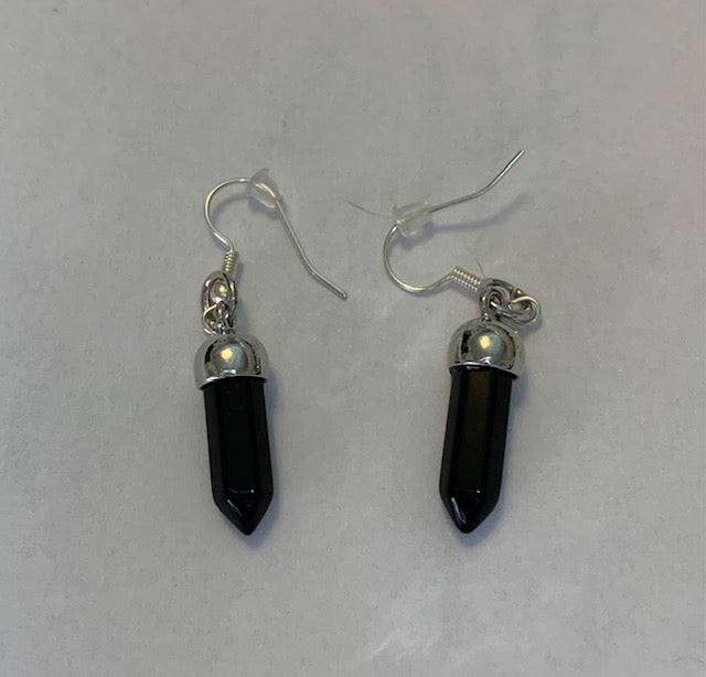 Black Jasper Stone Earrings