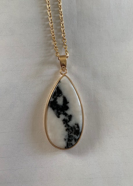 Zebra Jasper Stone Necklace