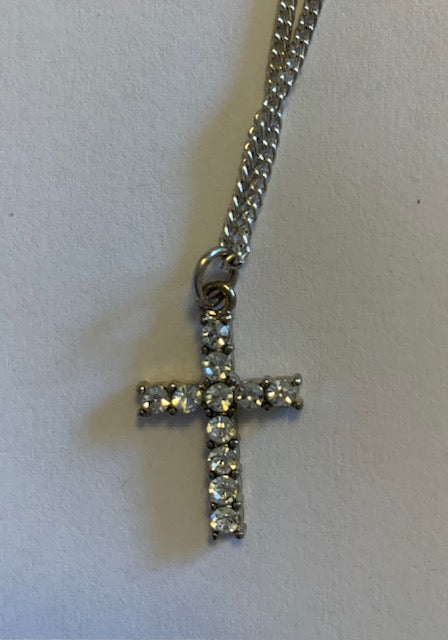 Rhinestone Crystal Cross Necklace – RHeart Design
