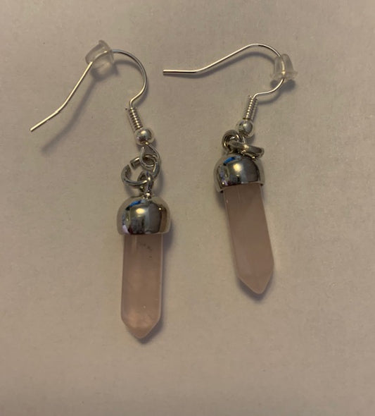 Pink Jasper Stone Earrings